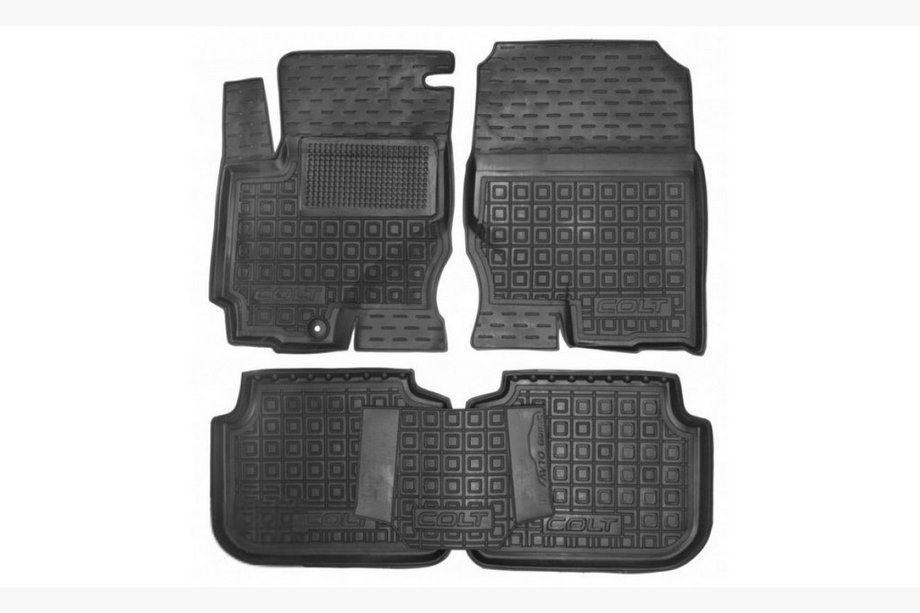 Mitsubishi Colt 1996-2004 Gummimatten mit Rand 2002+ 5D (Autogumm) Image