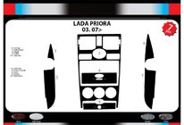 Lada Priora 2007-2018 Armaturenbrett Abdeckungen (Meric) Aluminium Foto 2