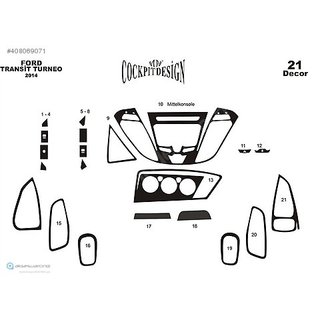 Armaturenbrett Abdeckungen Ford Custom 2013-2022 Foto 3