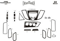 Ford Transit 2014- Armaturenbrett Abdeckung V1 Aluminium Foto 4
