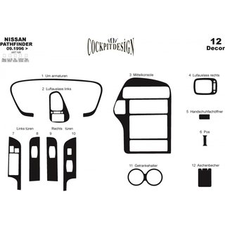 Armaturenbrett Abdeckungen Nissan Pathfinder 1996-2005 Foto 2