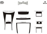 Opel Omega B 1994-2003 Armaturenbrett Abdeckungen (1999-2003) Aluminium Foto 4