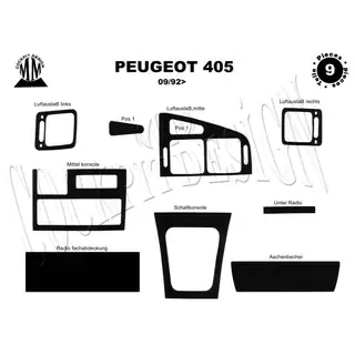 Armaturenbrett Abdeckungen (1992-1995) Peugeot 405 1987-1997 Foto 3