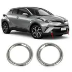 Toyota C-HR 2016-2023 Abdeckungen für Nebelscheinwerfer (2 Stk, Edelstahl) Foto 3