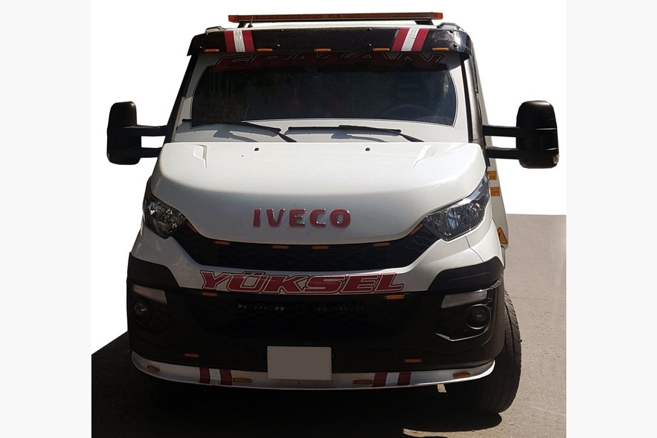 Iveco Daily 2014- Frontscheibenblende V1 (schwarz glanz, 5mm) Image