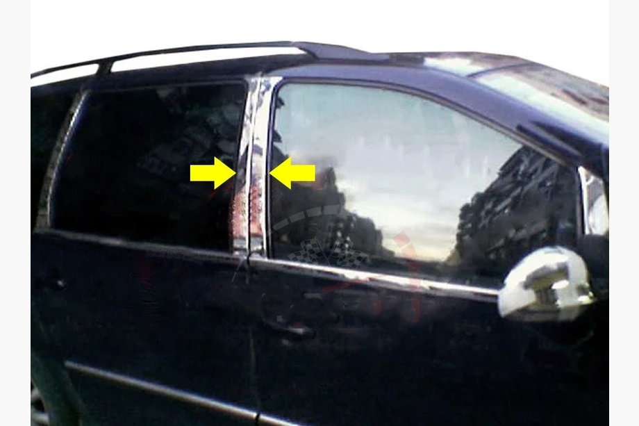 Seat Alhambra 1996-2010 Edelstahl Türsäulen Zierleisten Image