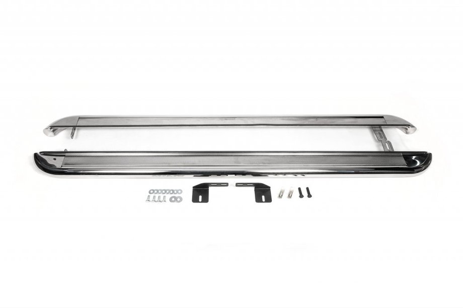 Mercedes Sprinter W901/902/903/904/905 1995–2006 Seitenschweller Premium (2 Stk., Edelstahl) Langer Radstand, Ø60 Foto 4