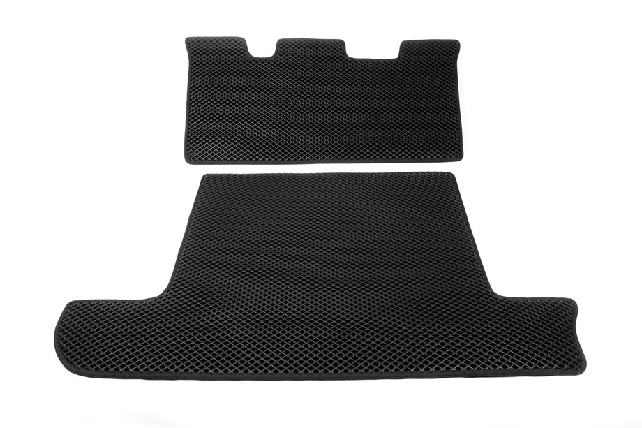 Lexus LX470 1998-2007 Kofferraummatte 2 Stk Schwarz (EVA, 7 Sitze) Image