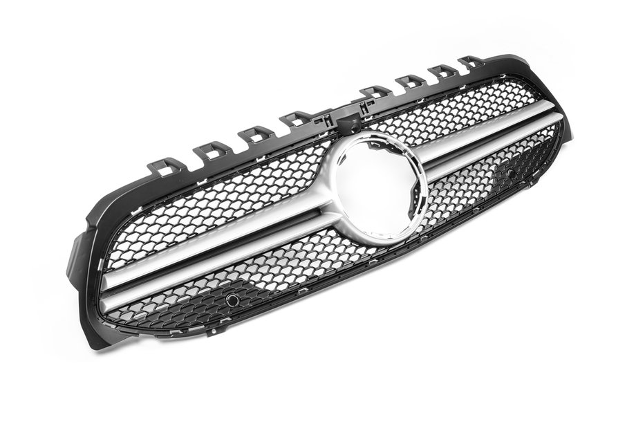 Mercedes A-class W177 2018- Frontgrill AMG Silber (für 2018-2022) Image