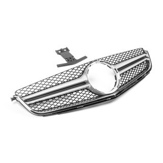 Frontgrill AMG Silber (für C63) Mercedes C-class W204 2007-2015 Foto 1