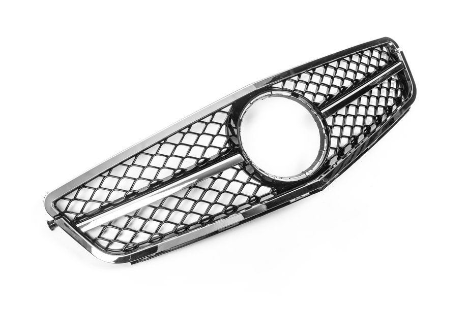 Mercedes C-class W204 2007-2015 Frontgrill AMG Silber Image