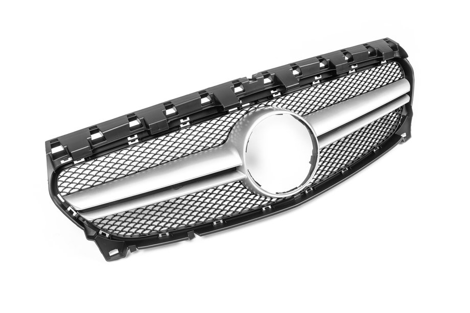 Mercedes CLA C117 2013-2019 Frontgrill (2017-2019, AMG Silver) Image