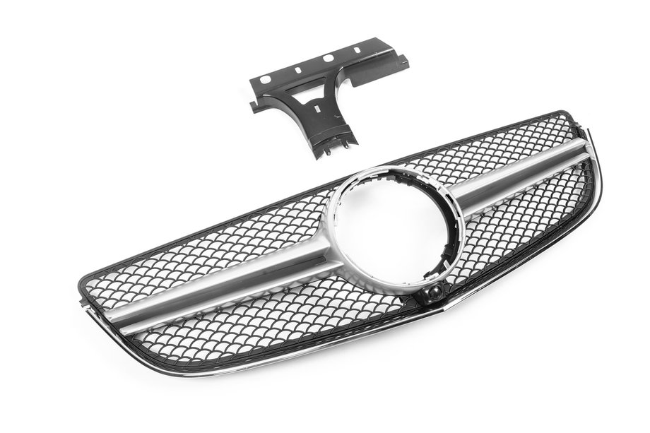 Mercedes E-class coupe C207 2010-2017 Frontgrill (2014-2016, AMG Silber) Image