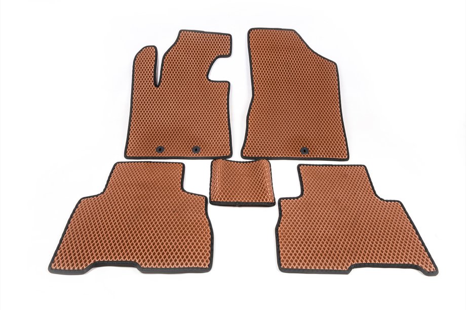 Kia Sorento II XM 2009-2014 EVA Fußmatten 2012-2014 (Ziegelrot) Image
