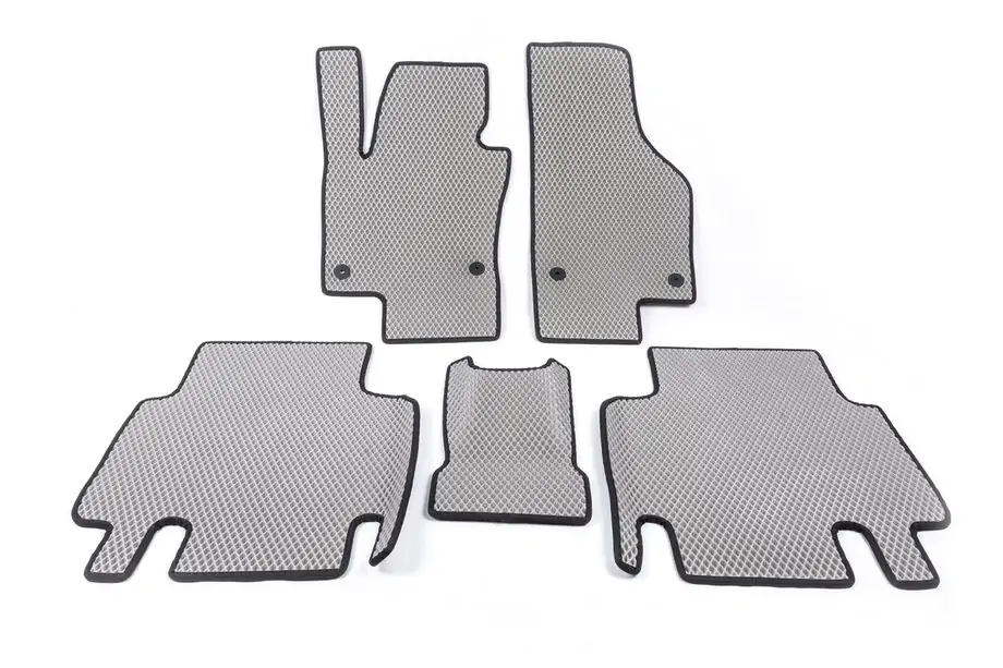 Volkswagen Sharan 2010-2023 EVA Fußmatten aus Polyurethan (2 Reihen, grau) Image