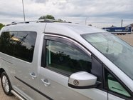 Volkswagen Caddy 2015-2020 Windabweiser mit Chromleiste (2 Stk, Niken) Foto 1