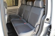Volkswagen Caddy 2010-2015 Autositzbezüge (Kunstleder↗Stoff, Premium) Vordersitze (1+1) Foto 5