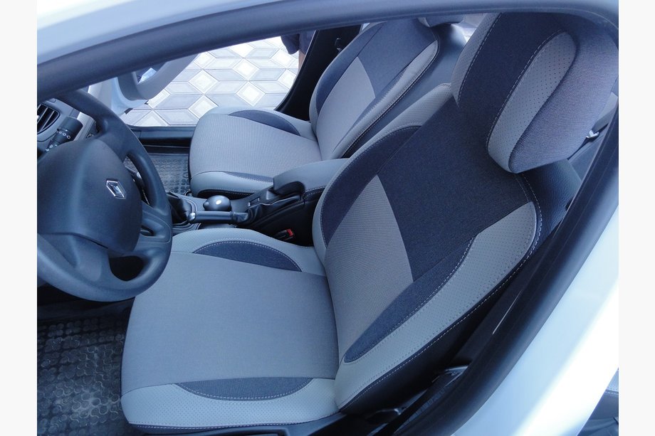 Renault Fluence 2009-2016 Autositzbezüge (2009-2012, Kunstleder↗Stoff, Premium) Image