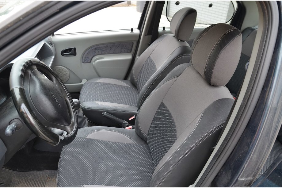Renault Logan I 2005-2008 Neu! Autositzbezüge aus Kunstleder Brothers Premium Image