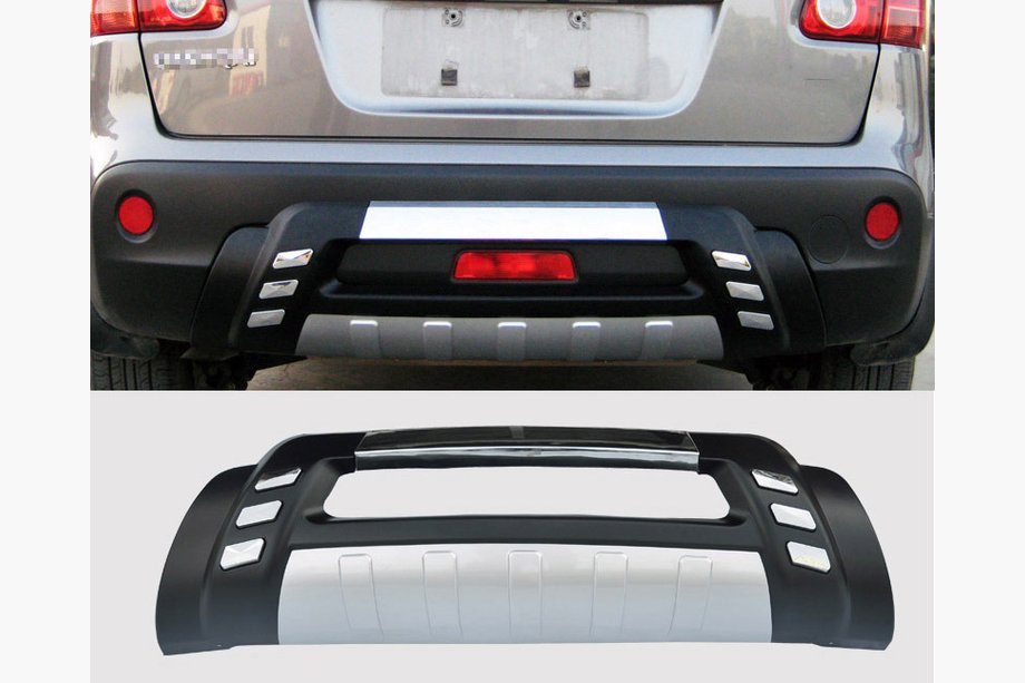 Nissan Qashqai 2010-2014 Heckdiffusor V2 (grauer Kunststoff) Image