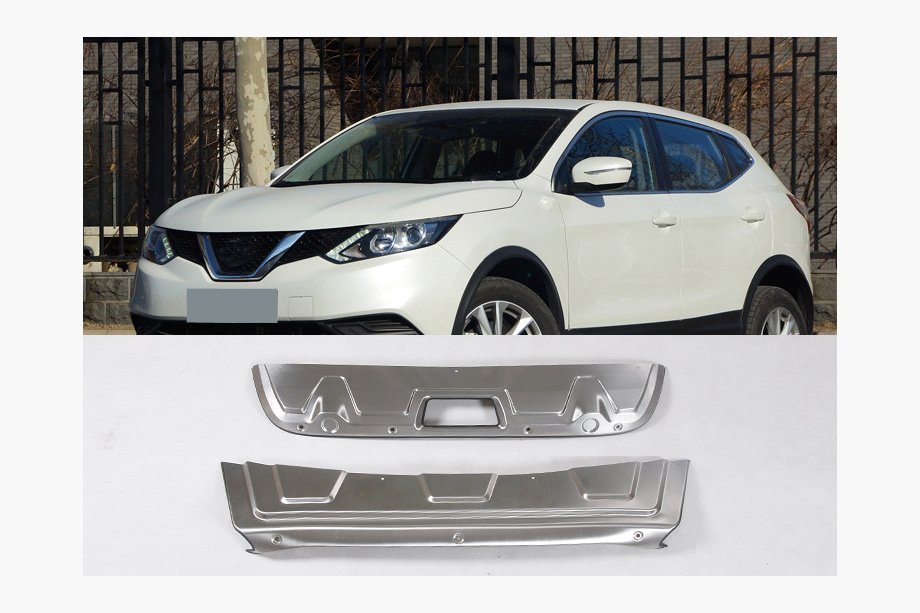 Nissan Qashqai 2014-2021 SALE! Front- und Heckaufsätze V2 (Edelstahl) Image