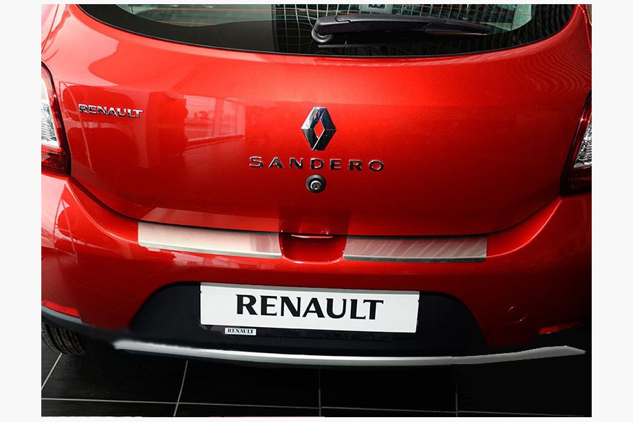 Renault Sandero 2013-2022 Heckstoßstangenschutz mit Kante (Notaniko) Image