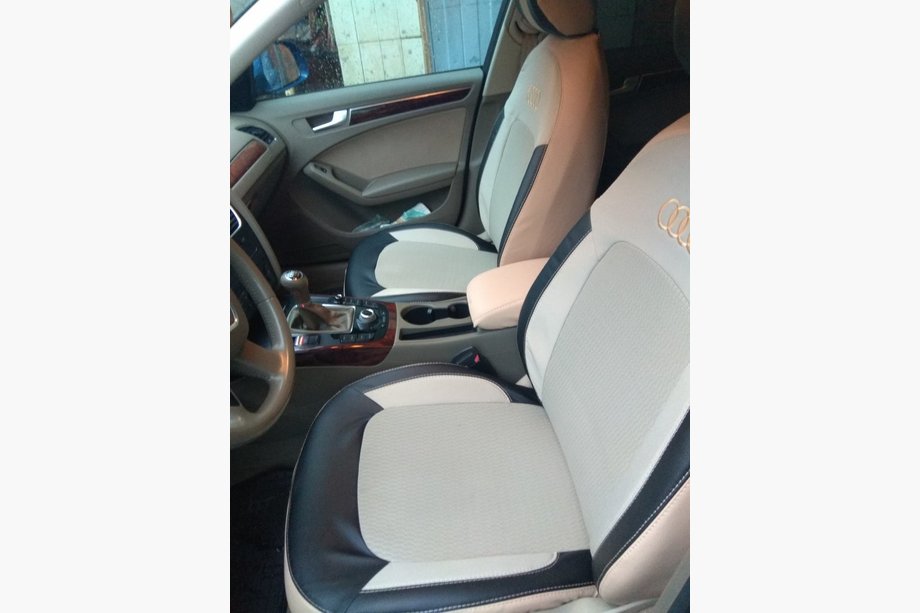 Audi A4 B8 2007-2015 Autositzbezüge (Kunstleder↗Stoff, Premium) Image