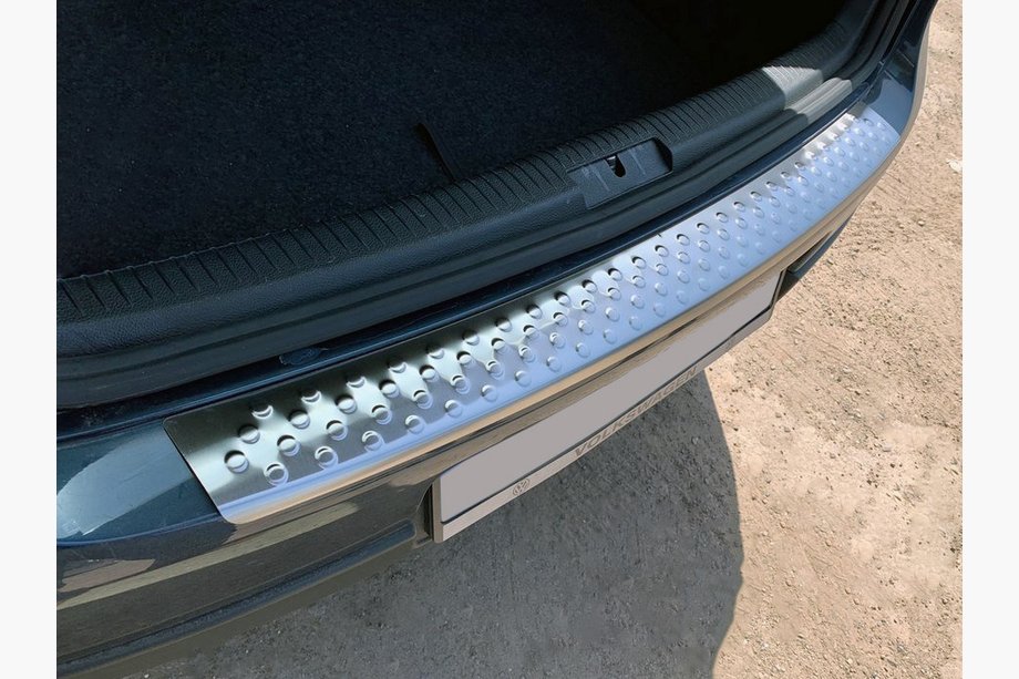 Volkswagen Golf 5 2003-2009 Heckstoßstangenabdeckung OmsaLine Edelstahl Foto 2