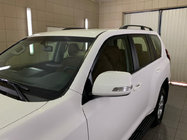 Toyota Land Cruiser Prado 150 2009-2023 Dachreling türkisches Design (Schwarz, 2 Stk) Metallfüße Foto 1