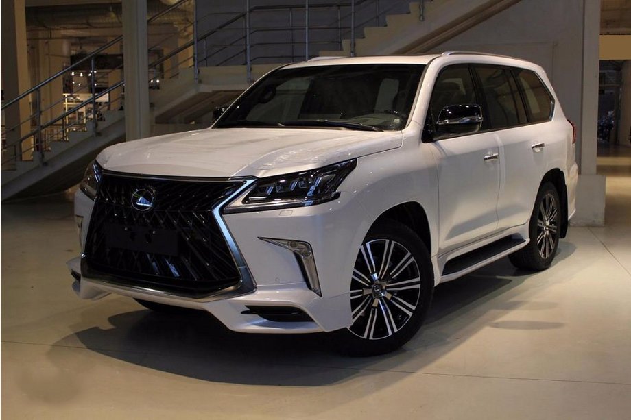 Lexus LX570/450d 2008-2022 Seitenschweller (Design Lexus 2016+) Weiß Foto 2