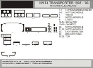 Volkswagen T4 Caravelle/Multivan 1990–2003 Angebot !!! Armaturenbrett Blenden in Holzoptik, Hartman Foto 1