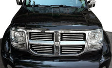 Dodge Nitro 2006-2011 Chrom Zierleisten für Kühlergrill (Edelstahl) Foto 1