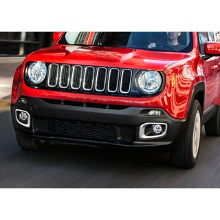 Chrom Nebelscheinwerfer Abdeckung 2014-2018 (2 Stk Edelstahl) Jeep Renegade 2014- Foto 1