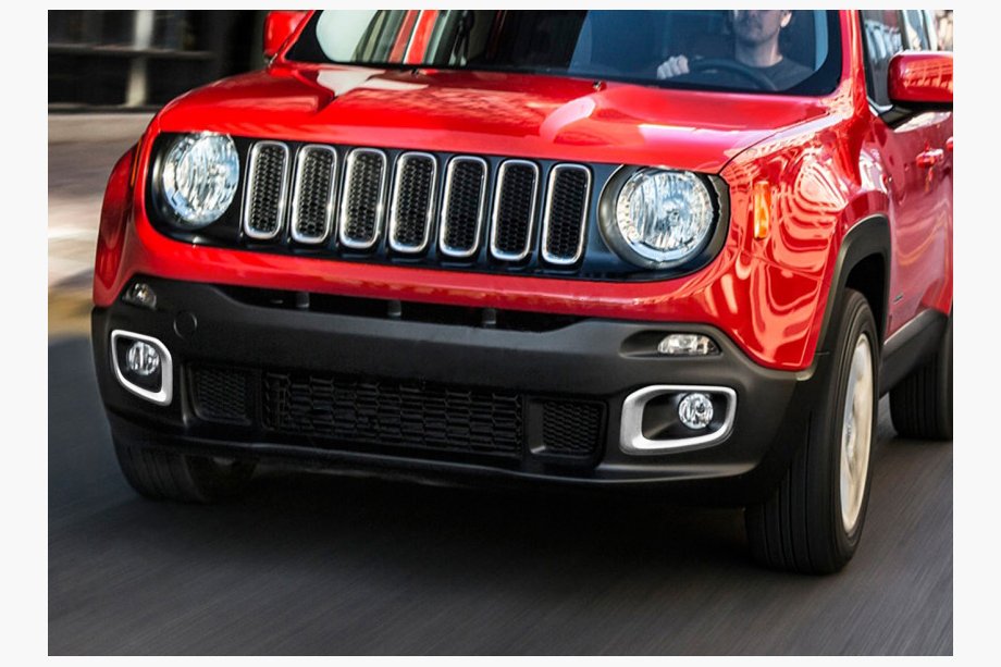 Jeep Renegade 2014- Chrom Nebelscheinwerfer Abdeckung 2014-2018 (2 Stk Edelstahl) Image