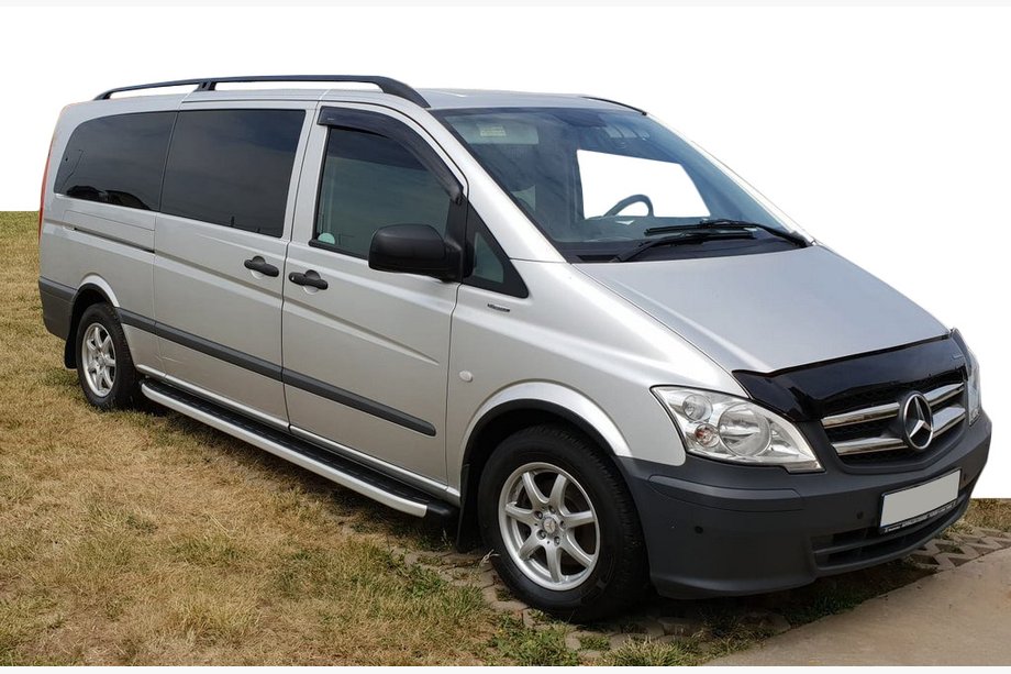 Mercedes Vito W639 2004-2014 Seitenschweller Fullmond (2 Stk., Alu) Lang (ExtraLong) Image