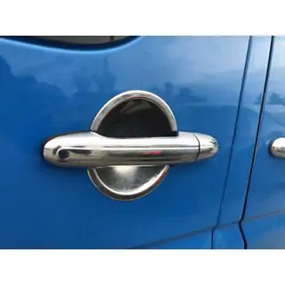 Edelstahl Unterlagen für Türgriffe (4 Stk) Mercedes Sprinter W906 2006–2018 Foto 1