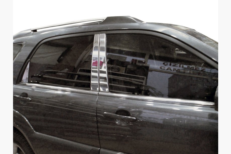 Kia Sportage 2004-2010 Edelstahl Säulenabdeckungen (6 Stk) Image
