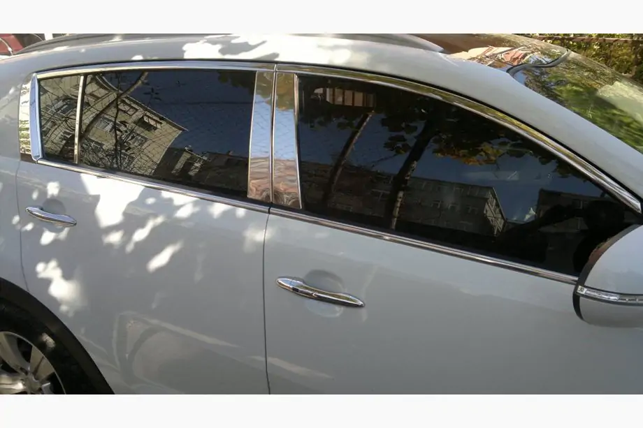 Ford Focus II 2008-2011 Edelstahl Türsäulen Zierleisten Image