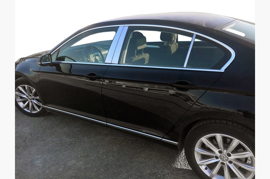 Volkswagen Passat B8 2015-2023 Edelstahl Türsäulen Zierleisten Image