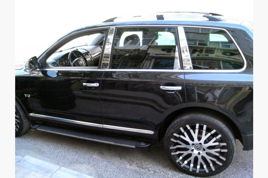 Volkswagen Touareg 2010-2018 Edelstahl Säulenabdeckungen (8 Stk) Carmos - Türkischer Edelstahl Image
