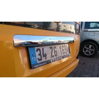 Chromleiste über dem Kennzeichen (Edelstahl) Foto 3