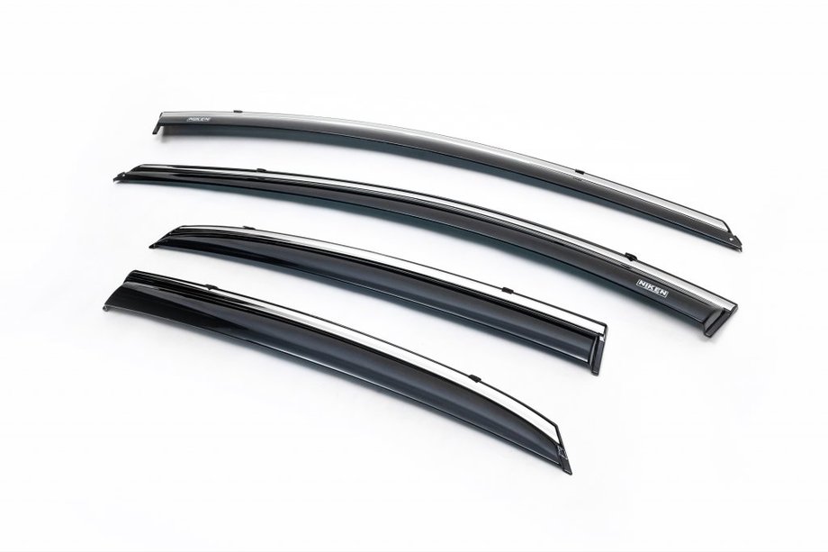 Hyundai I-30 2012-2017 Windabweiser mit Chromleiste HB (4 Stk, Niken) Image