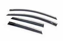 Toyota Auris 2012-2018 Windabweiser mit Chromleisten Niken (2012-2015, HB/SW, 4 Stk) Foto 1
