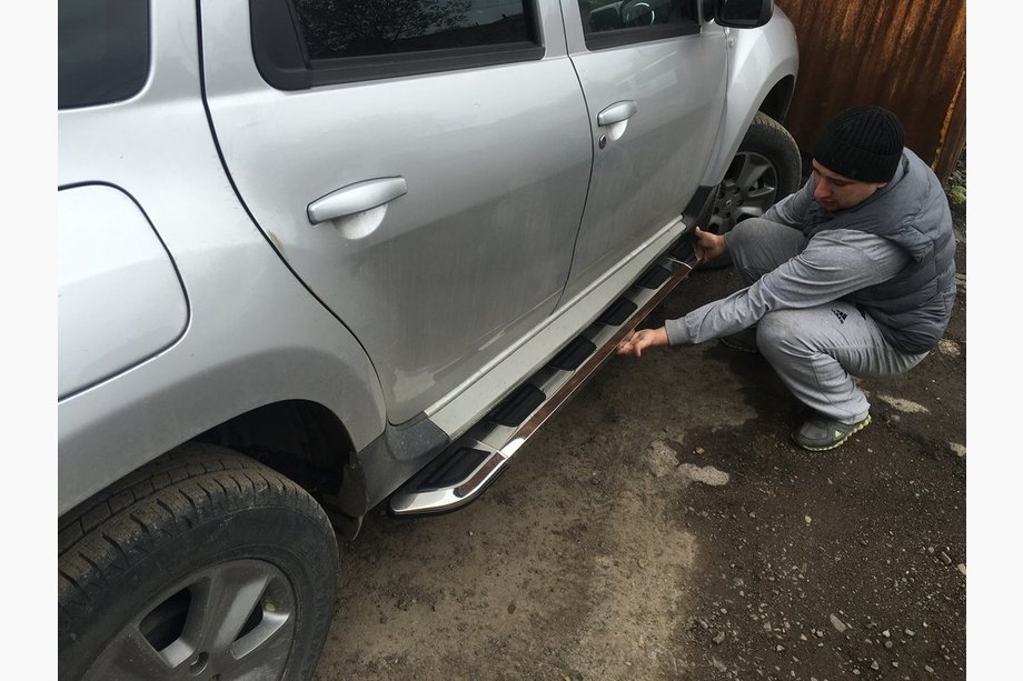 Renault Duster 2008–2017 Seitenschweller Vison (2 Stk., Aluminium & Edelstahl) Image