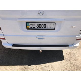 Heckstoßstangenschutz mit Kante DDU (Kunststoff) Mercedes Viano 2004-2014 Foto 3
