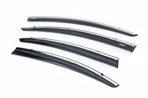Honda Civic Sedan IX 2011-2016 Windabweiser mit Chromleiste (4 Stk, Niken) Foto 1