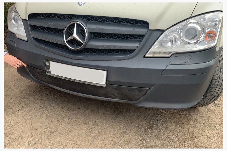 Mercedes Vito W639 2004-2014 Winterabdeckung für Stoßstange (2010-2015) Matt Foto 2