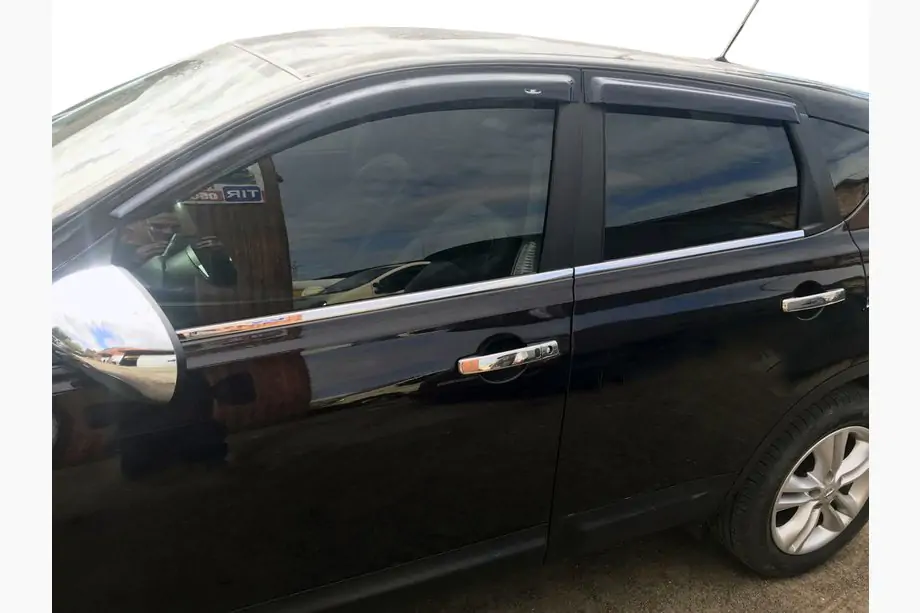 Nissan Qashqai 2007-2010 Fensterrahmen Zierleisten Edelstahl Aussen (4 Stk) Image