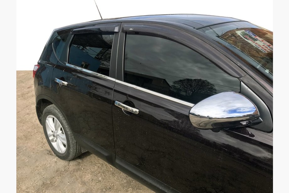 Nissan Qashqai 2010-2014 Türleisten Edelstahl außen (4 Stk) Standardbasis, OmsaLine - Italienischer Edelstahl Image