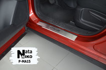 Mazda CX-5 2017–2025 Einstiegsleisten Abdeckungen Nataniko (4 Stk., Edelstahl) Premium - 3M Klebeband, 0.8mm Foto 2